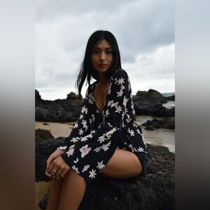 Floral Black Women's Top